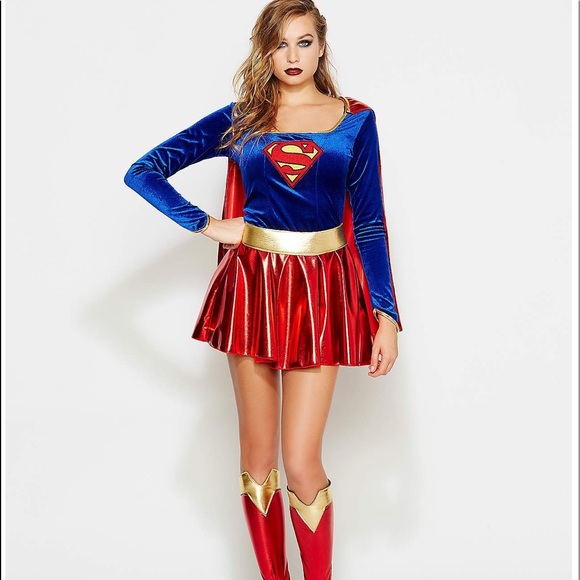 Womens Super Girl Costume NWT - Picture 1 of 3